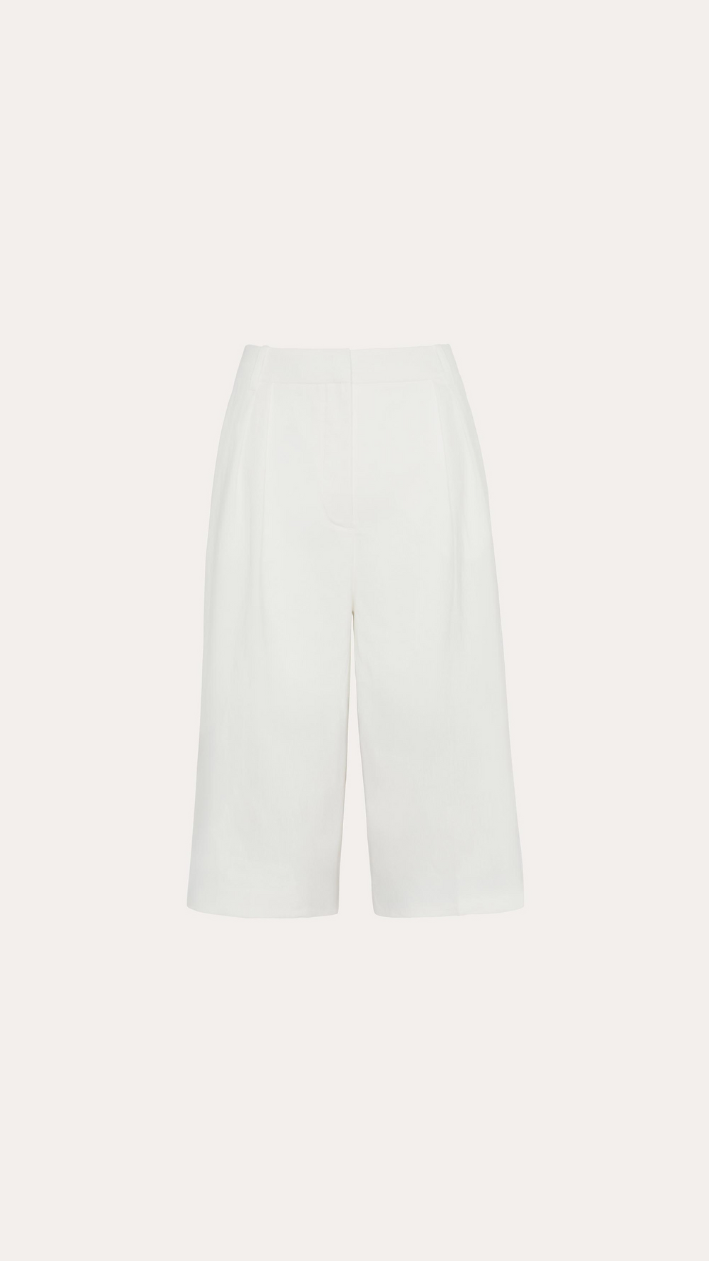 Tina Linen Bermuda Shorts | Elie Tahari FRESH PEARL