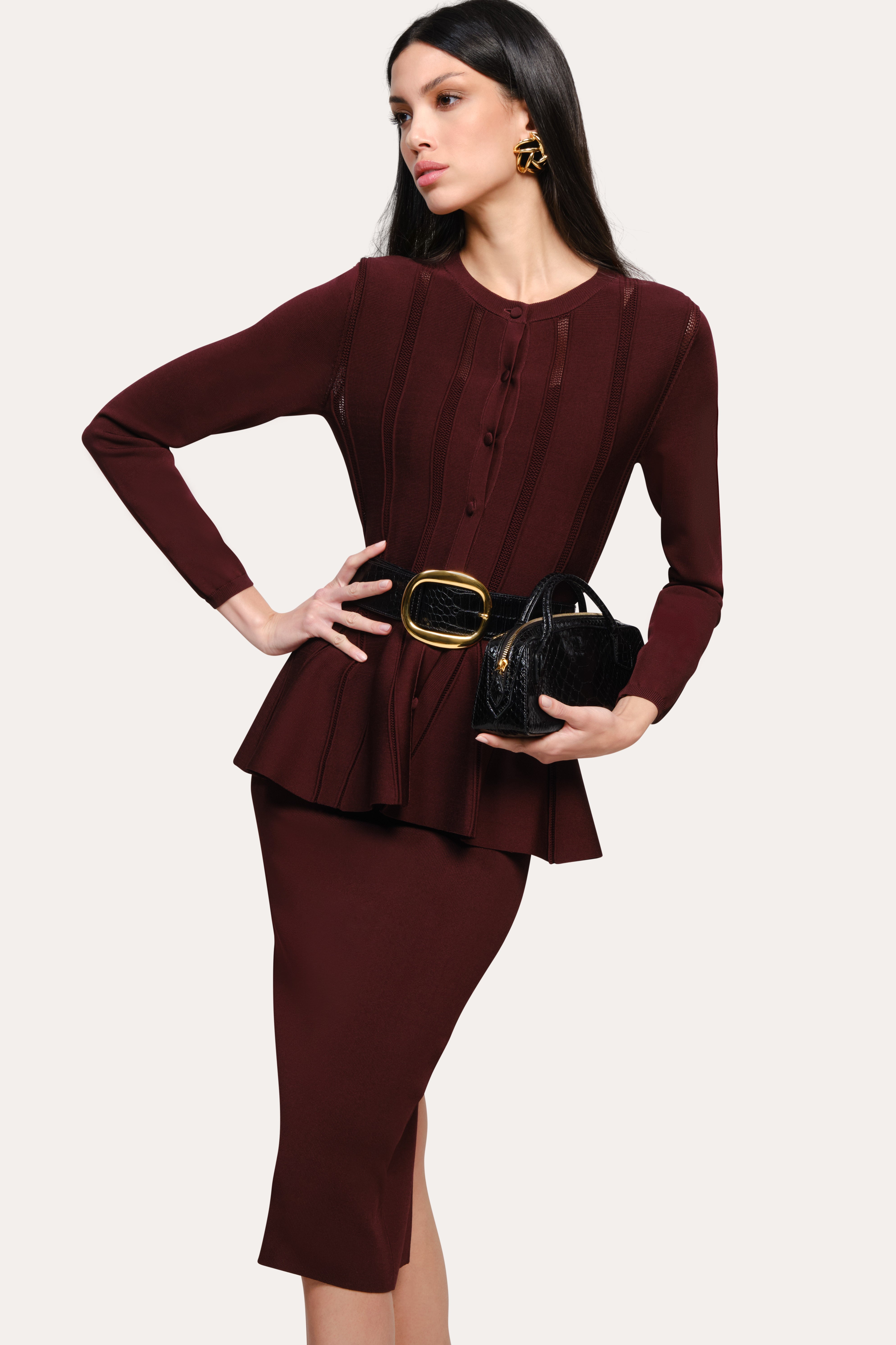 Valerie Milano Pointelle Jacket | Elie Tahari SIENNA
