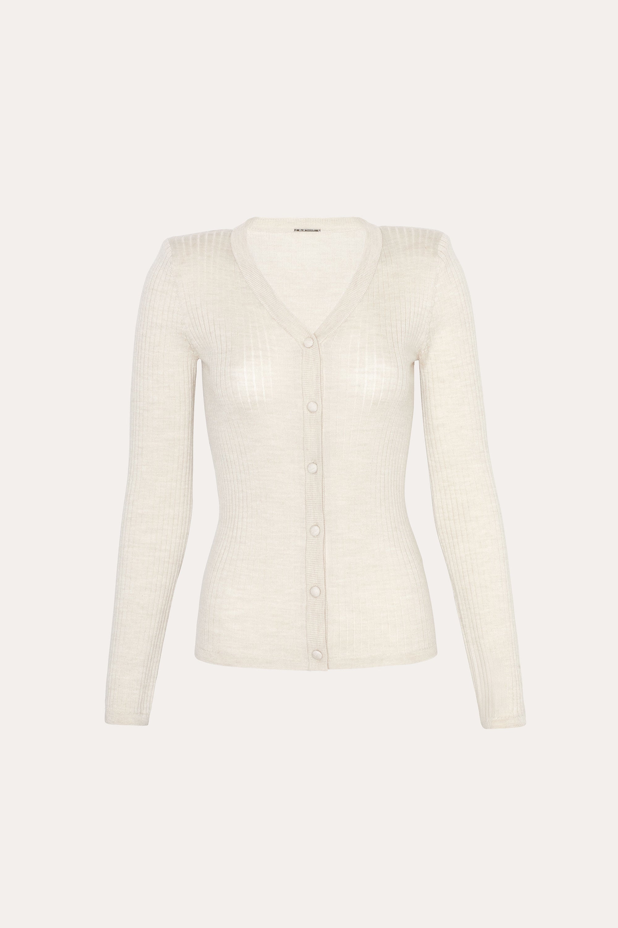 Cara Silk Wool Cardigan | Elie Tahari ECRU