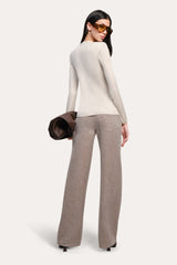 Cara Silk Wool Cardigan | Elie Tahari ECRU