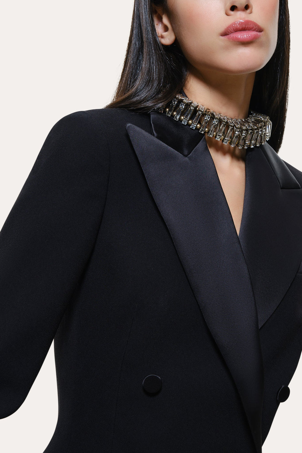 Roxy Japanese Crepe Tuxedo Jacket | Elie Tahari BLACK