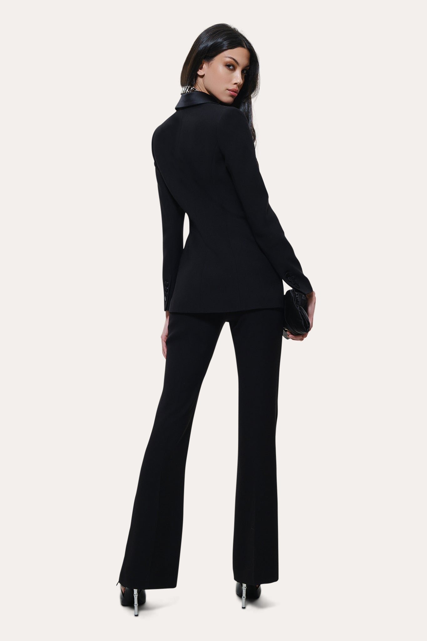 Roxy Japanese Crepe Tuxedo Jacket | Elie Tahari BLACK