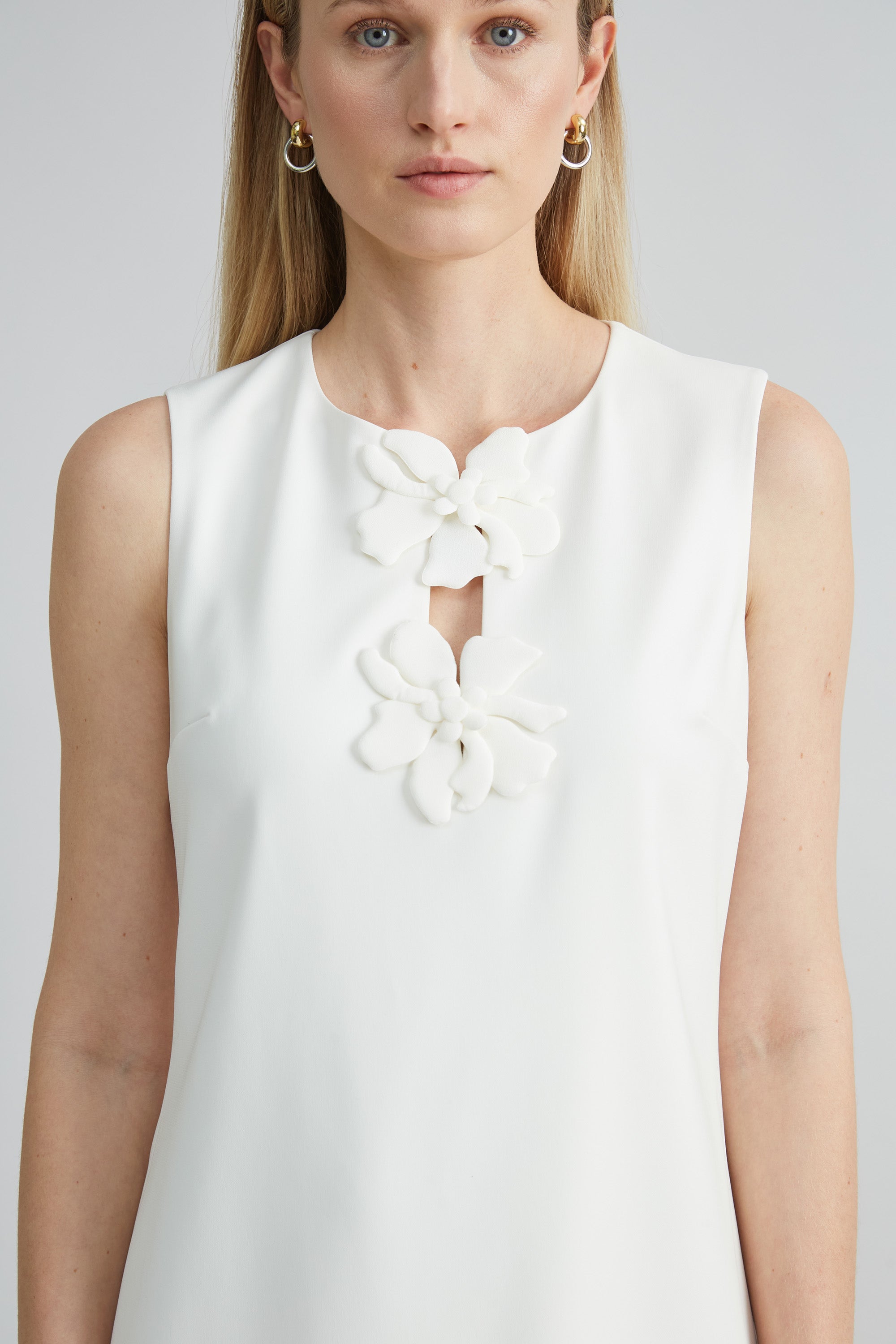 Flower Shift Dress | Elie Tahari FOAM