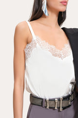 Lace Trim Camisole | Elie Tahari FRESH PEARL