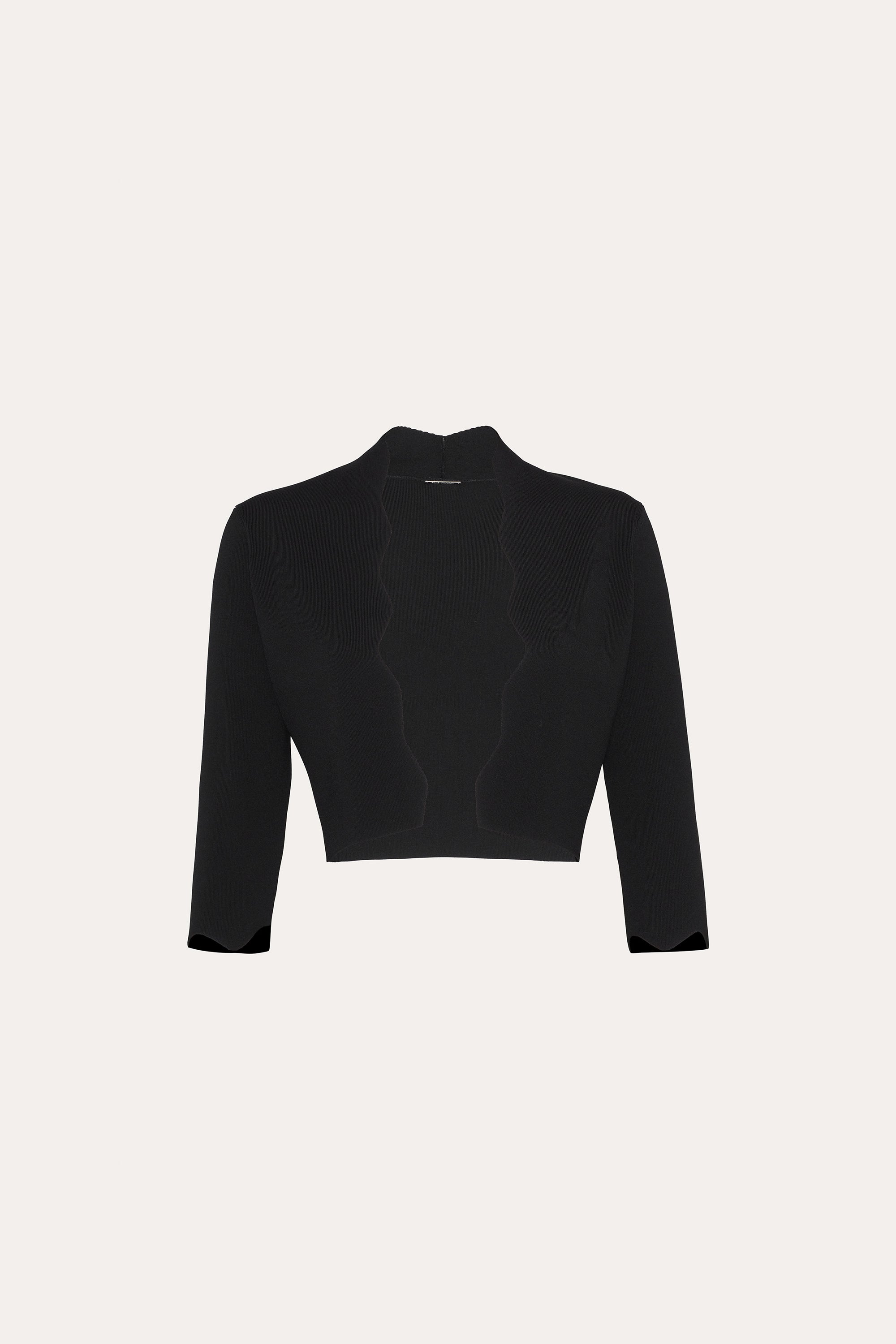Scallop Cardigan | Elie Tahari BLACK