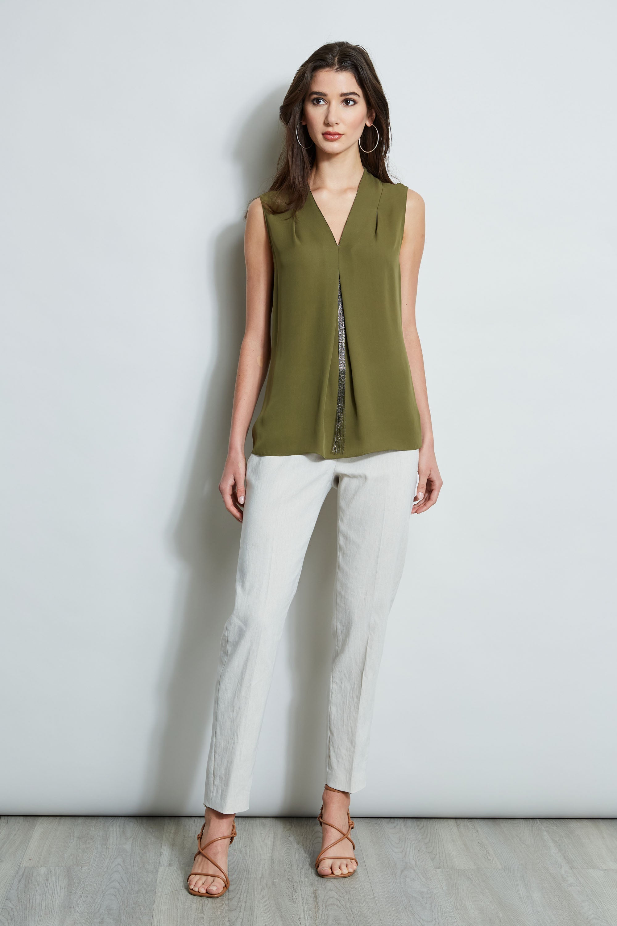 Chain Pleat Shirt | Elie Tahari THYME