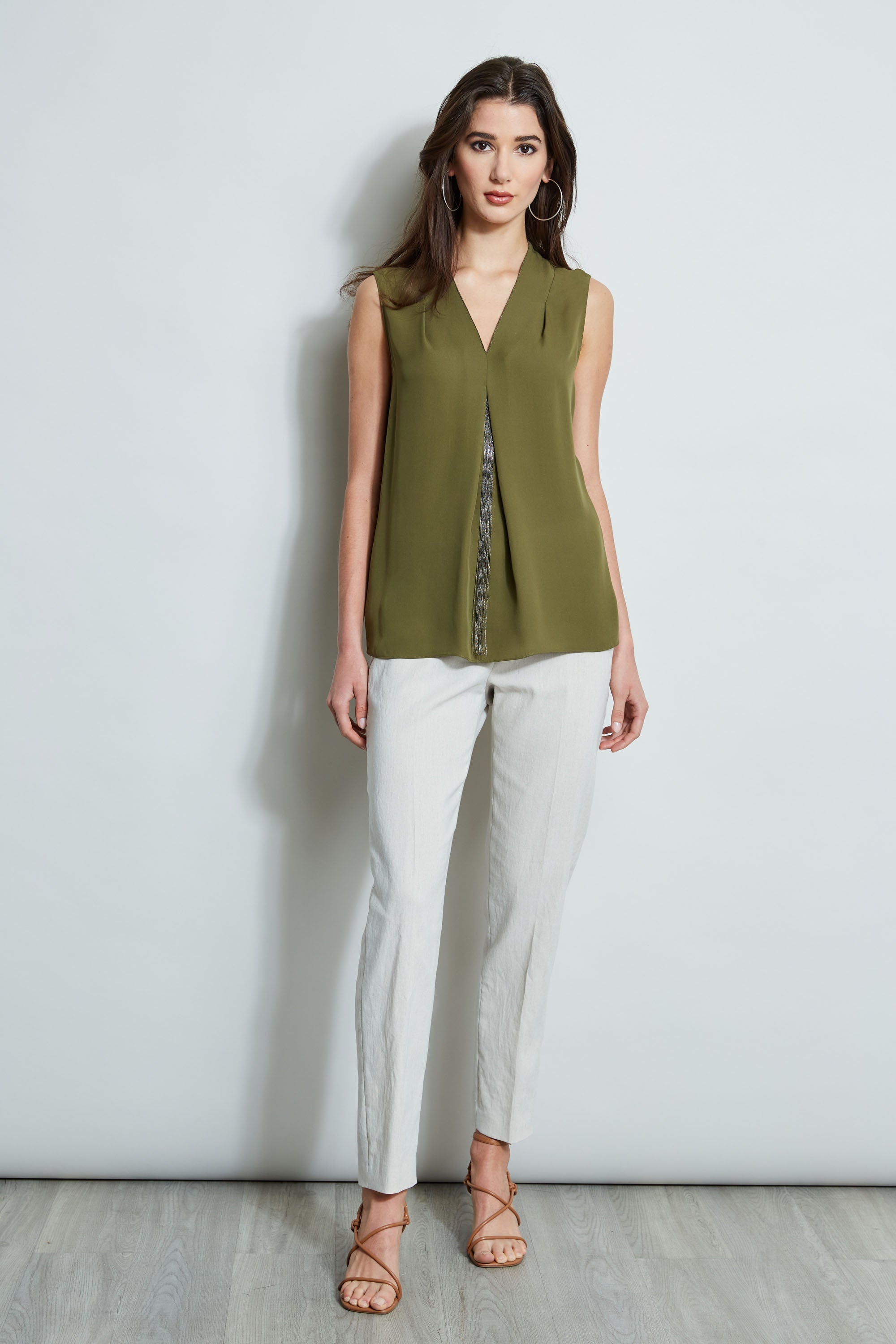 Chain Pleat Shirt | Elie Tahari THYME