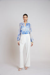 Oceana Silk Shirt | Elie Tahari MULTI