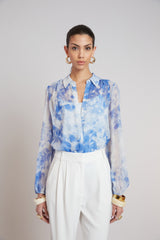 Oceana Silk Shirt | Elie Tahari MULTI
