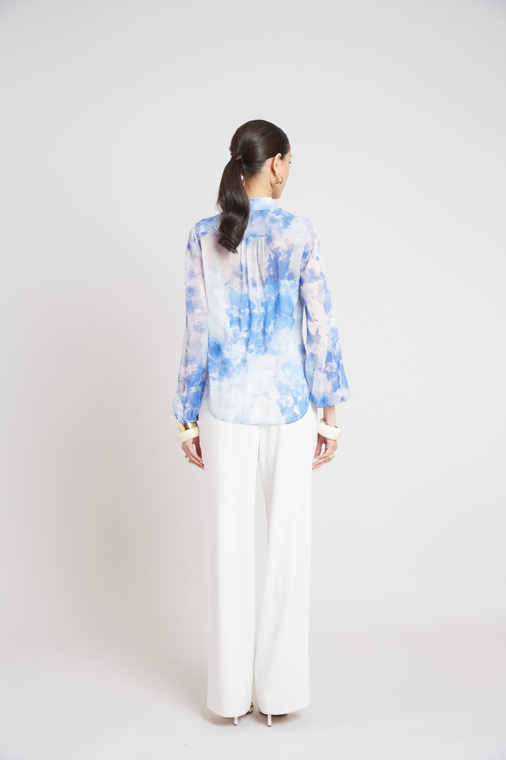 Oceana Silk Shirt | Elie Tahari MULTI