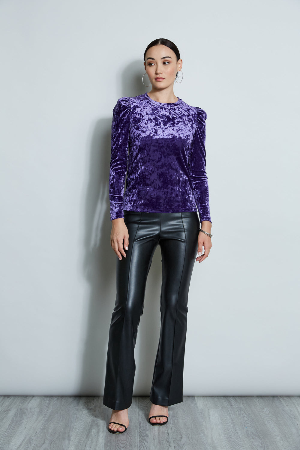 Crushed Velvet Knit | Elie Tahari WINTER PLUM