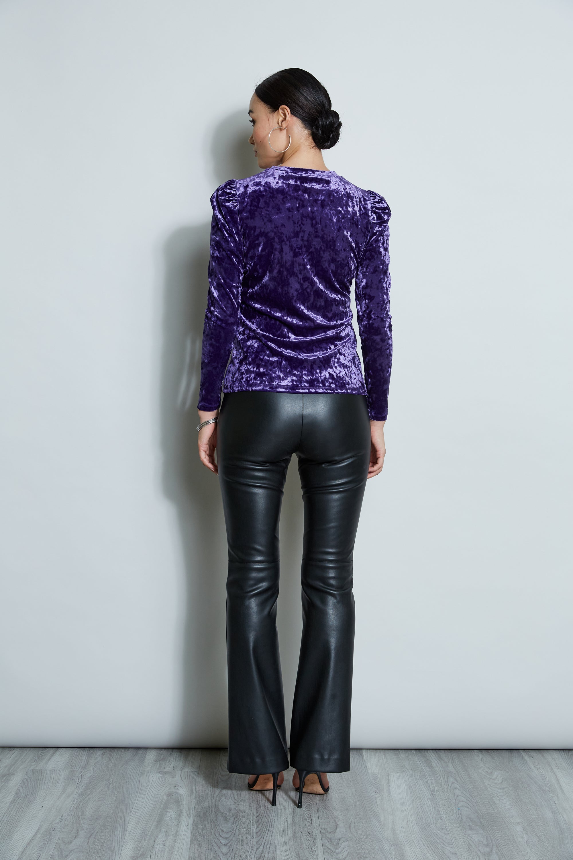 Crushed Velvet Knit | Elie Tahari WINTER PLUM