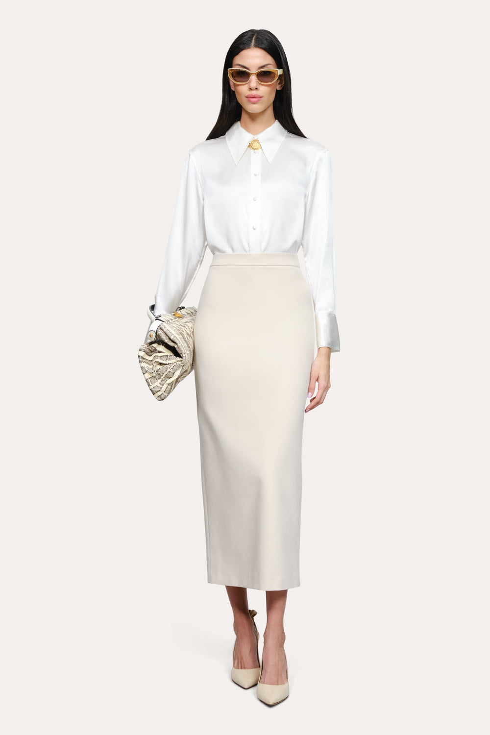Cleo Column Skirt | Elie Tahari CAMELLIA VEIL