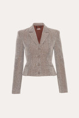 Pamela Bouclé Tailored Blazer | Elie Tahari BROWN MELANGE