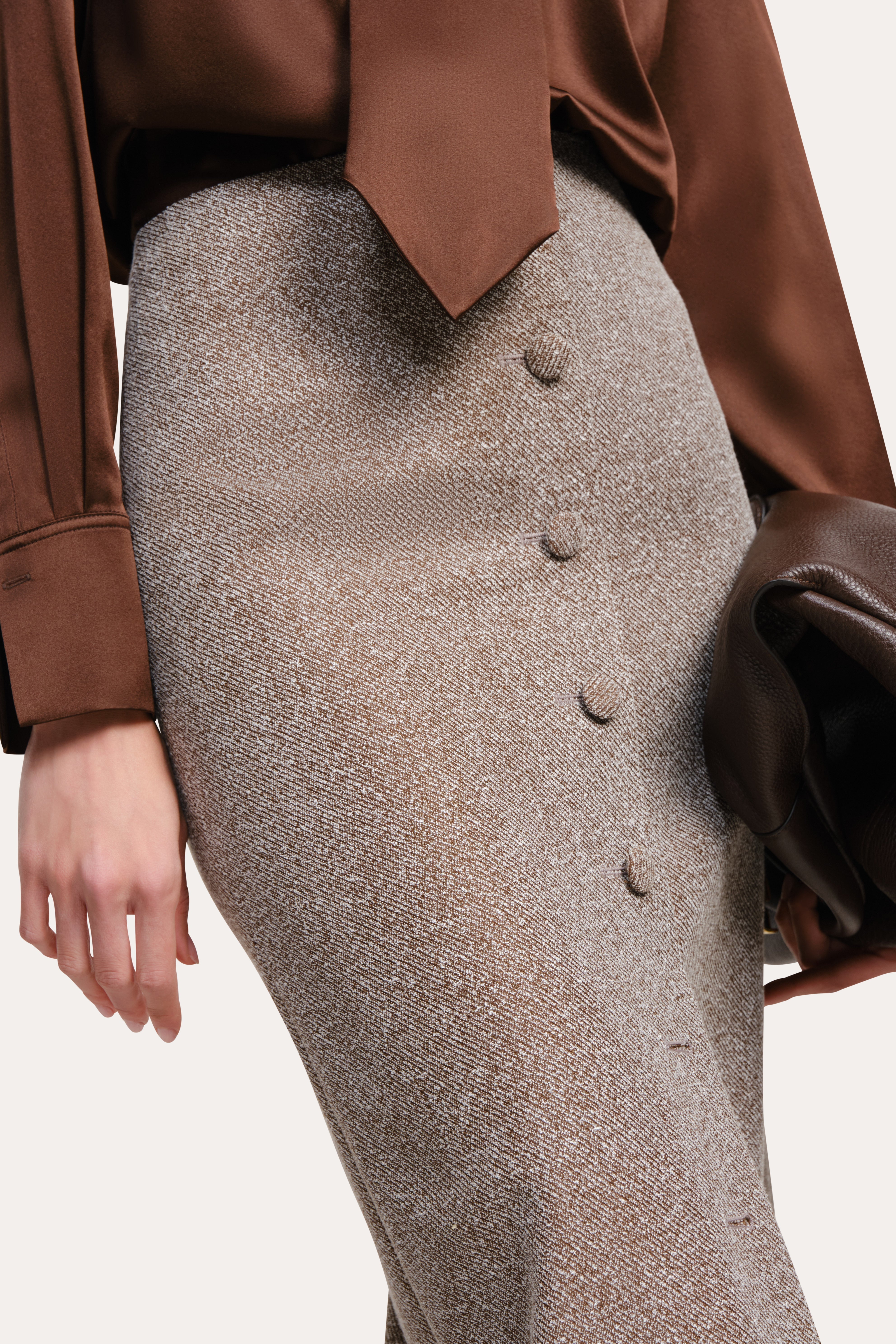 Béatrice Bouclé Maxi Skirt | Elie Tahari BROWN MELANGE