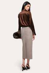 Béatrice Bouclé Maxi Skirt | Elie Tahari BROWN MELANGE