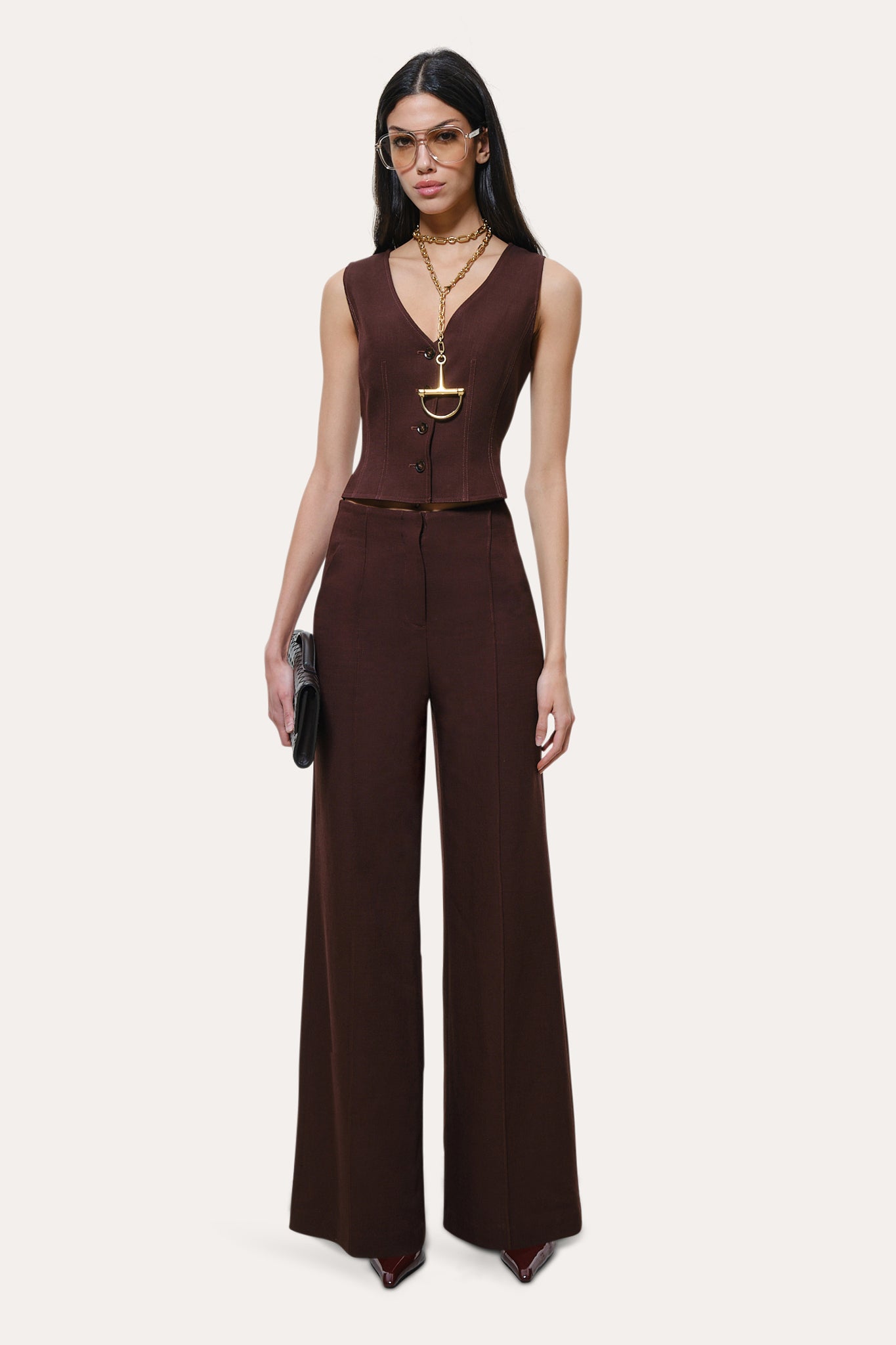Zoë Fiamatto Vest | Elie Tahari PORT WINE