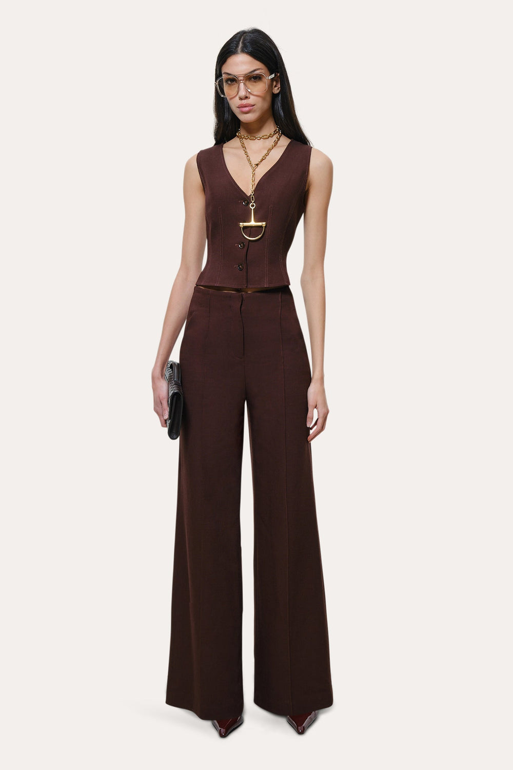 Zoë Fiamatto Vest | Elie Tahari PORT WINE