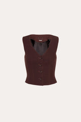 Zoë Fiamatto Vest | Elie Tahari PORT WINE