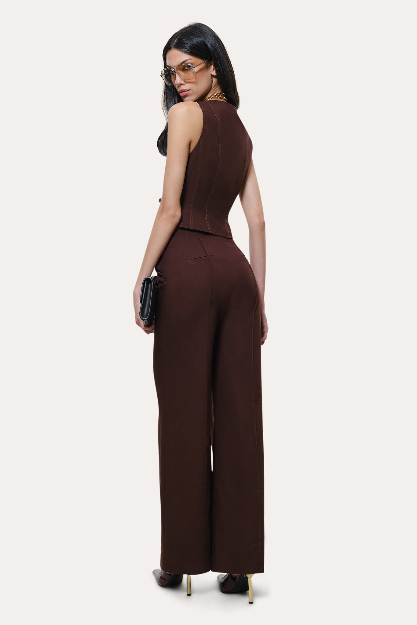 Zoë Fiamatto Vest | Elie Tahari PORT WINE