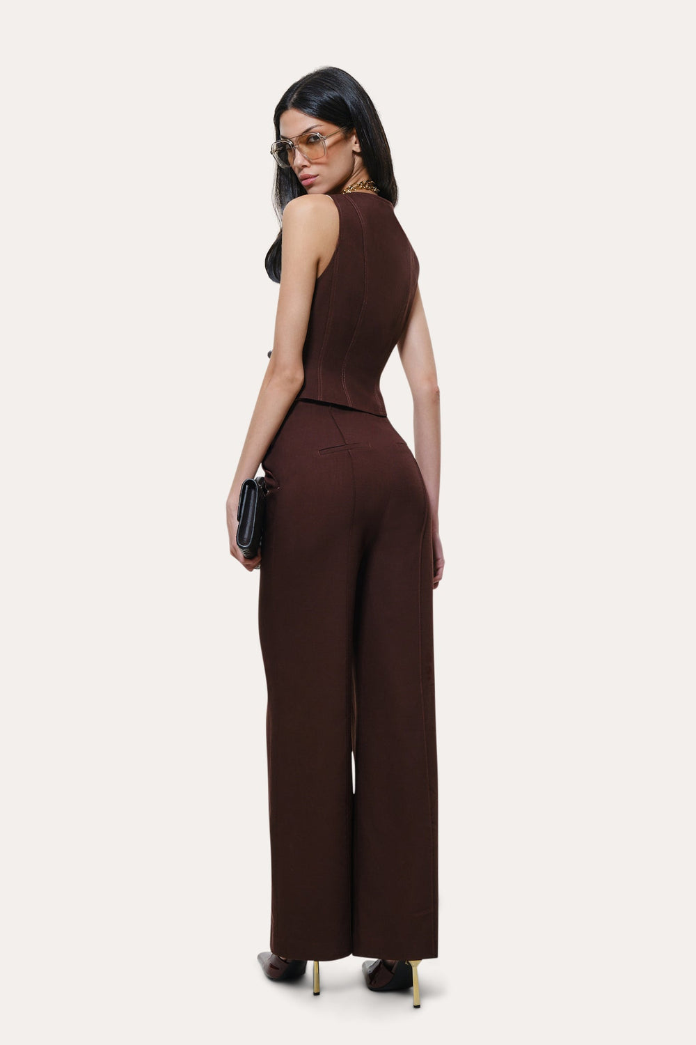 Zoë Fiamatto Flare Pant | Elie Tahari PORT WINE