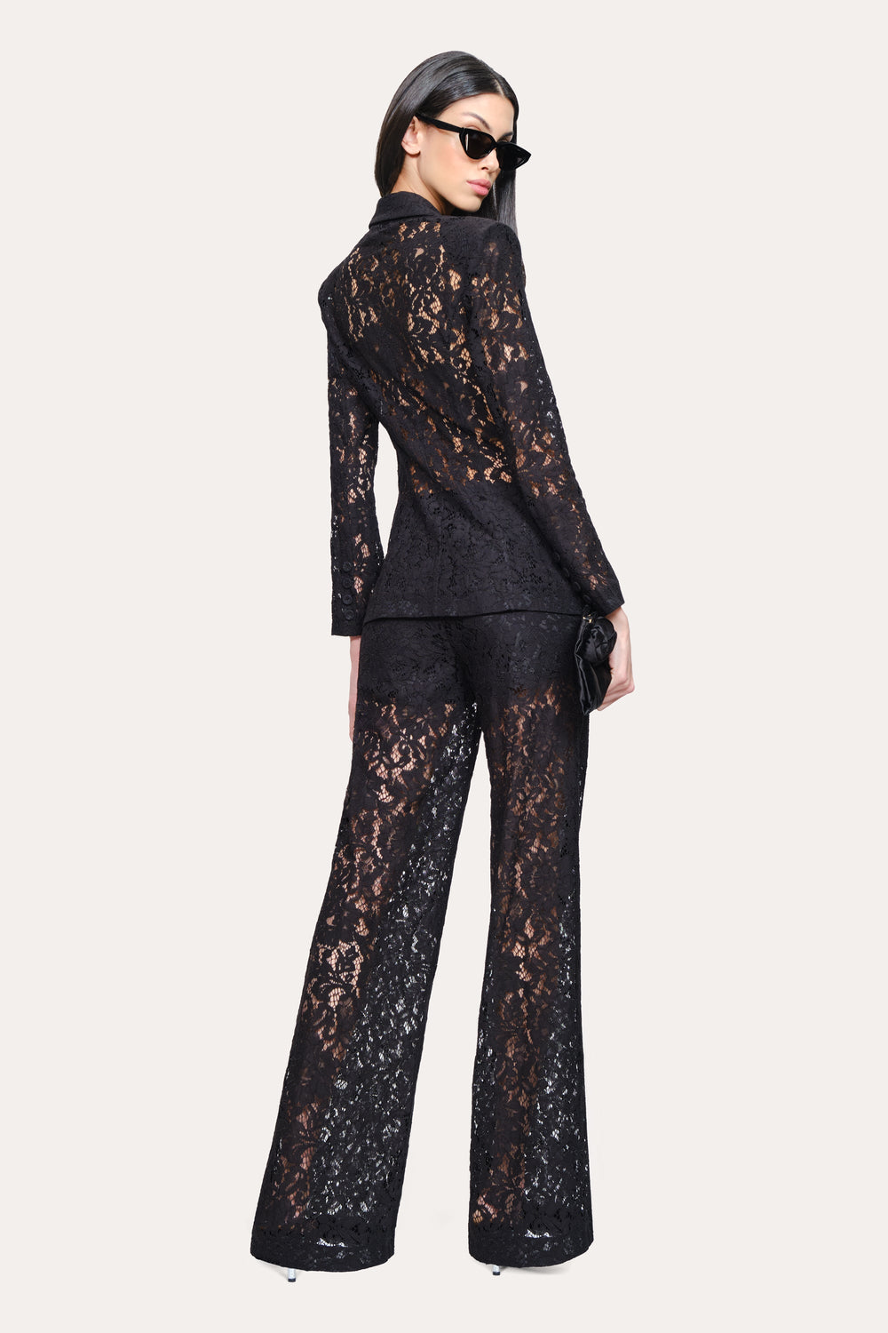 Fleur Lace Blazer | Elie Tahari BLACK