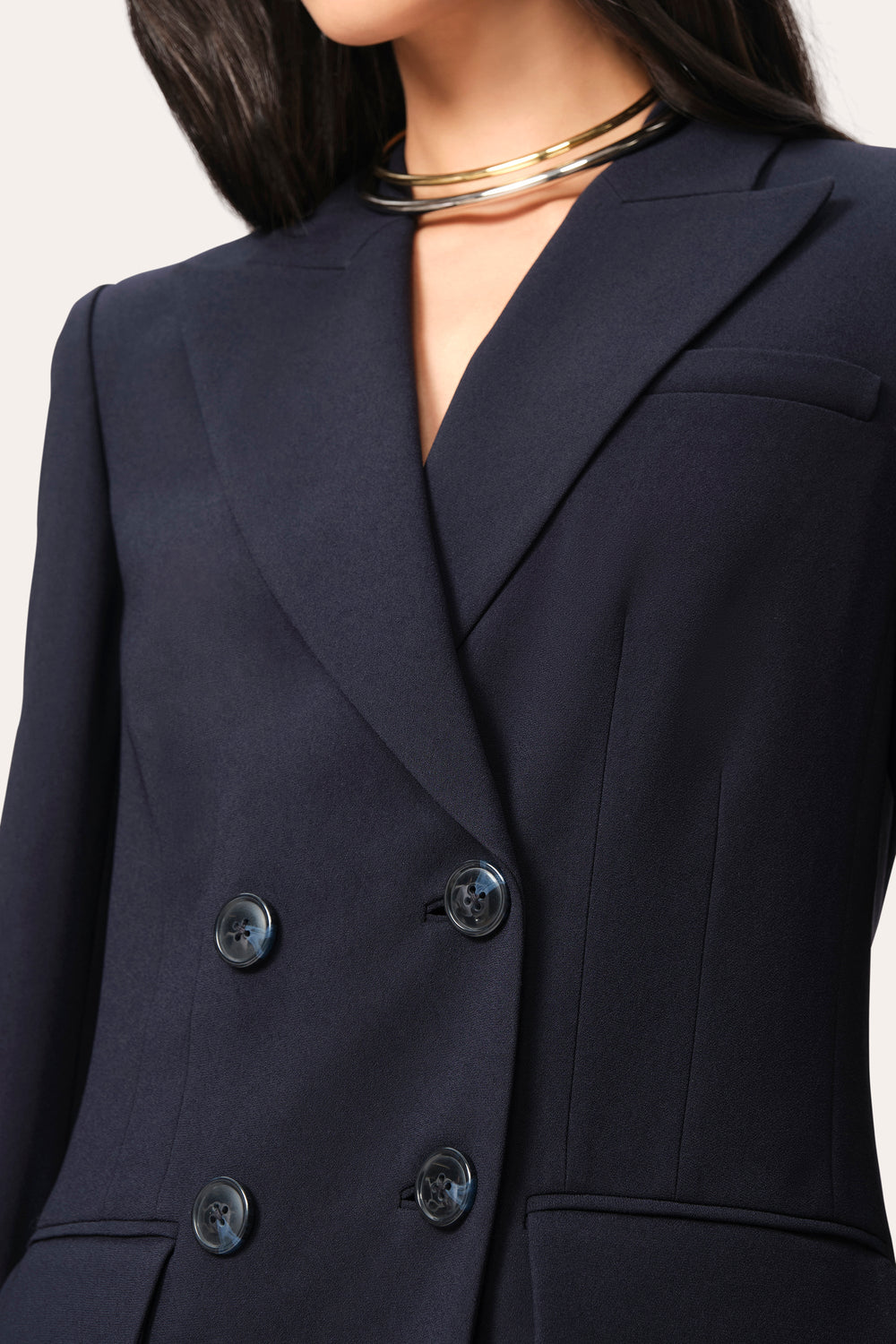 Double Breasted Crepe Blazer | Elie Tahari STARGAZER