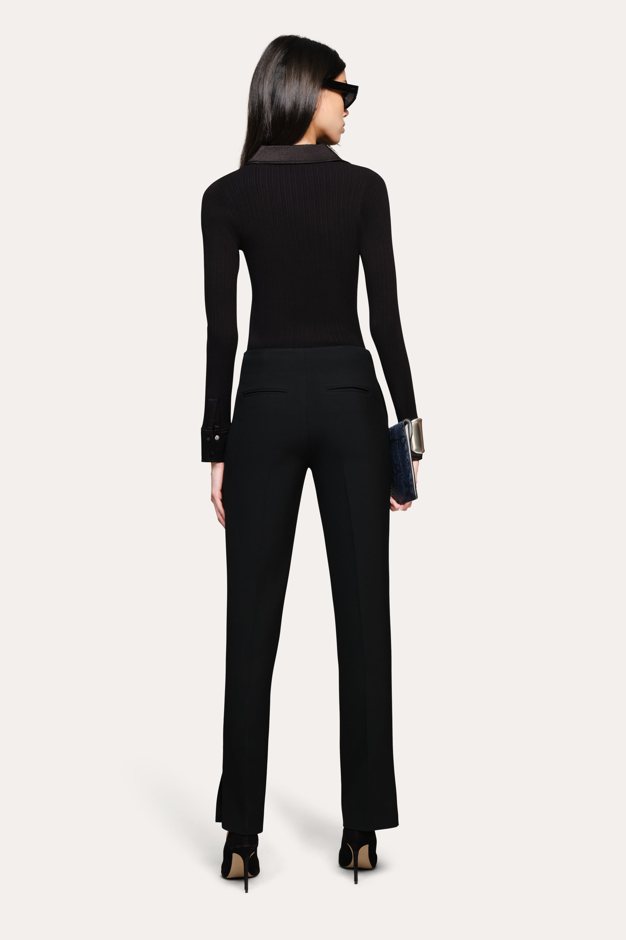 Quinn Tailored Pant | Elie Tahari BLACK