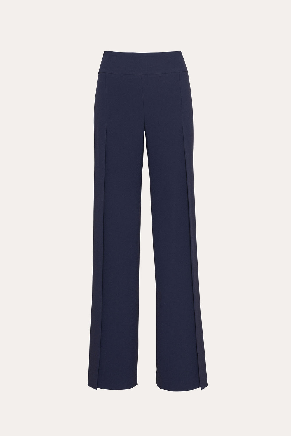 Crepe Overlay Slit Pant | Elie Tahari GALAXY NAVY