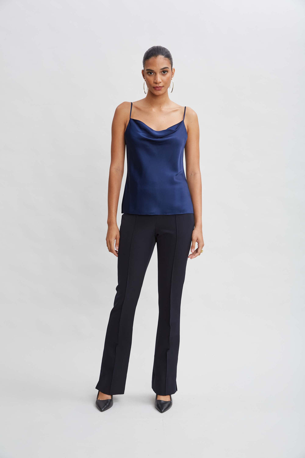 Crepe Seam Slit Flare Pant | Elie Tahari STARGAZER