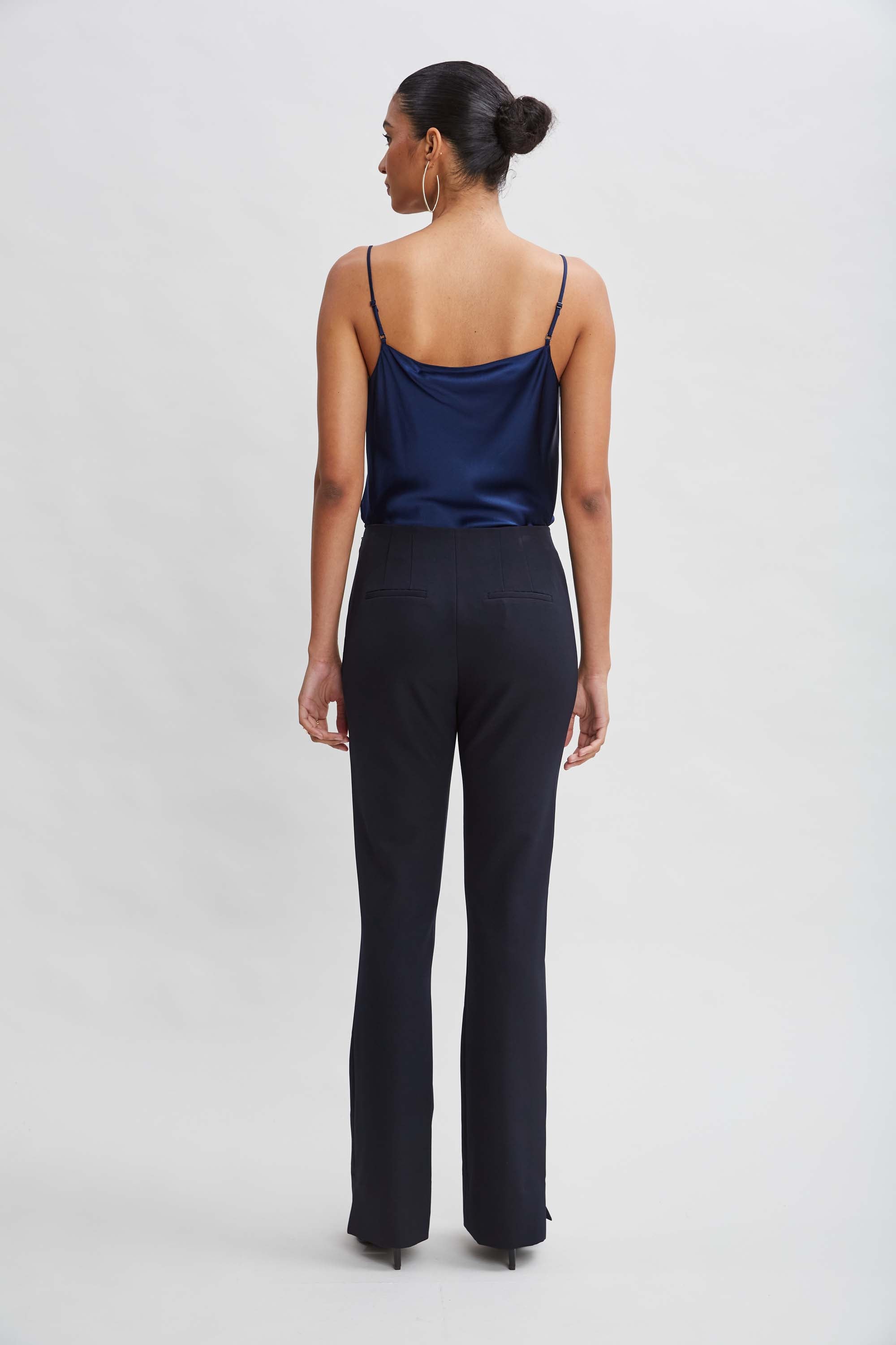 Crepe Seam Slit Flare Pant | Elie Tahari STARGAZER