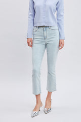 Micro Flare Cropped Jeans | Elie Tahari LIGHT WASH