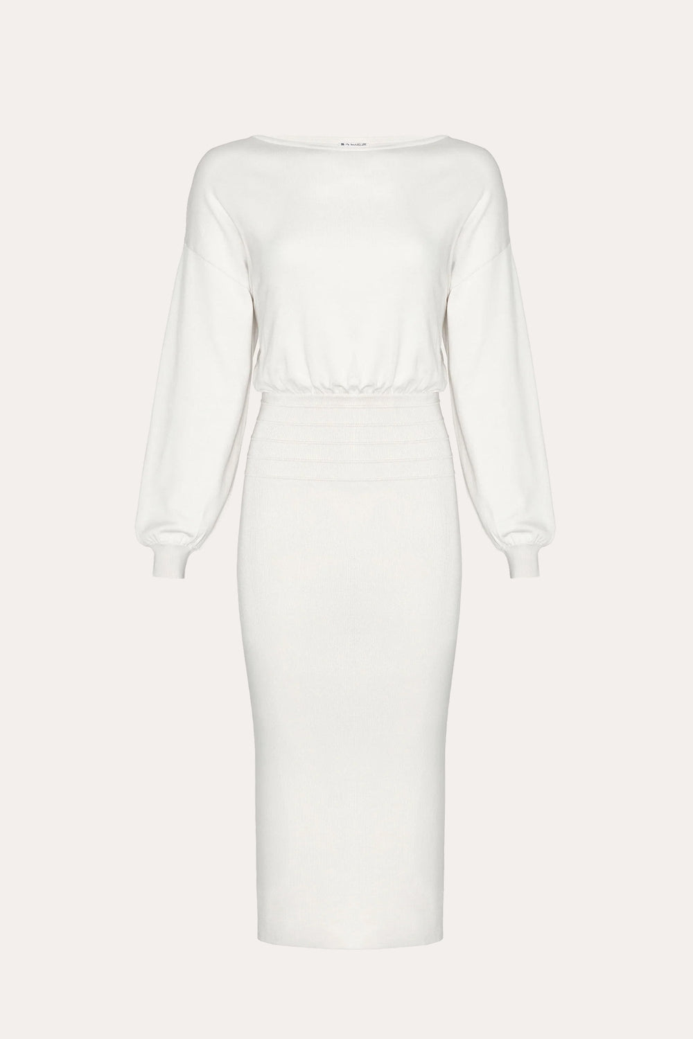 Yara Milano Knit Midi Dress | Elie Tahari IVORY