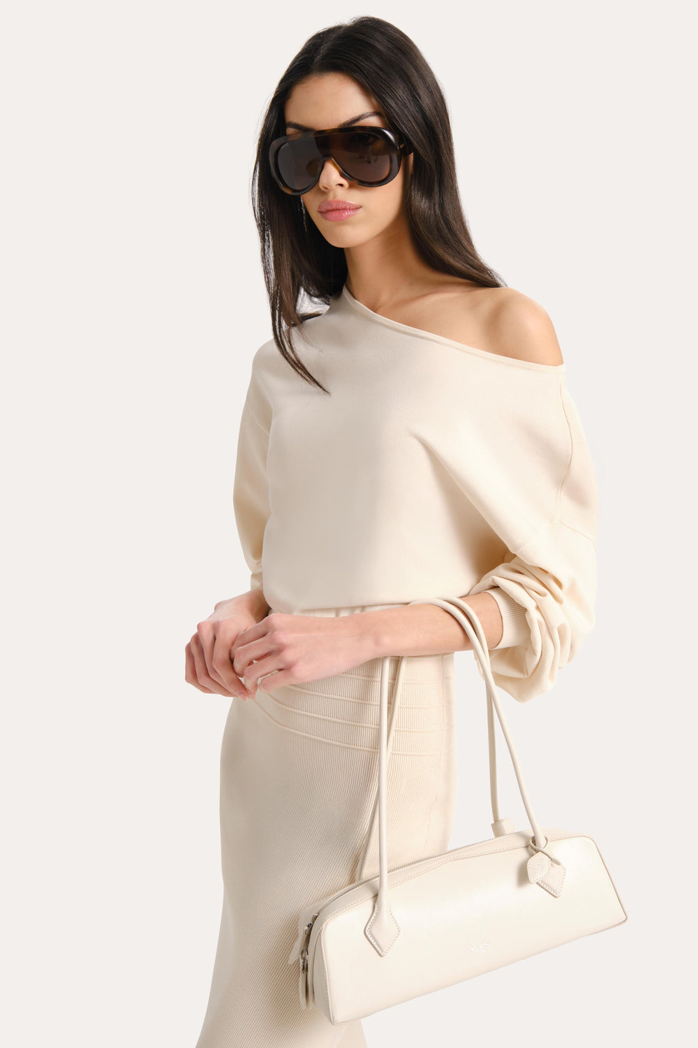 Yara Milano Knit Midi Dress | Elie Tahari IVORY