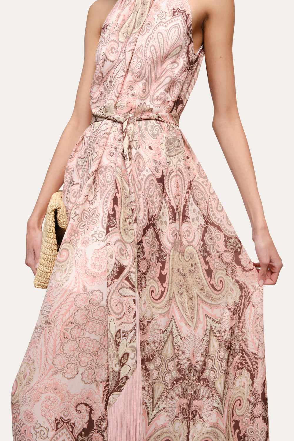 Annie Silk Halter Dress | Elie Tahari ARABESQUE PRINT