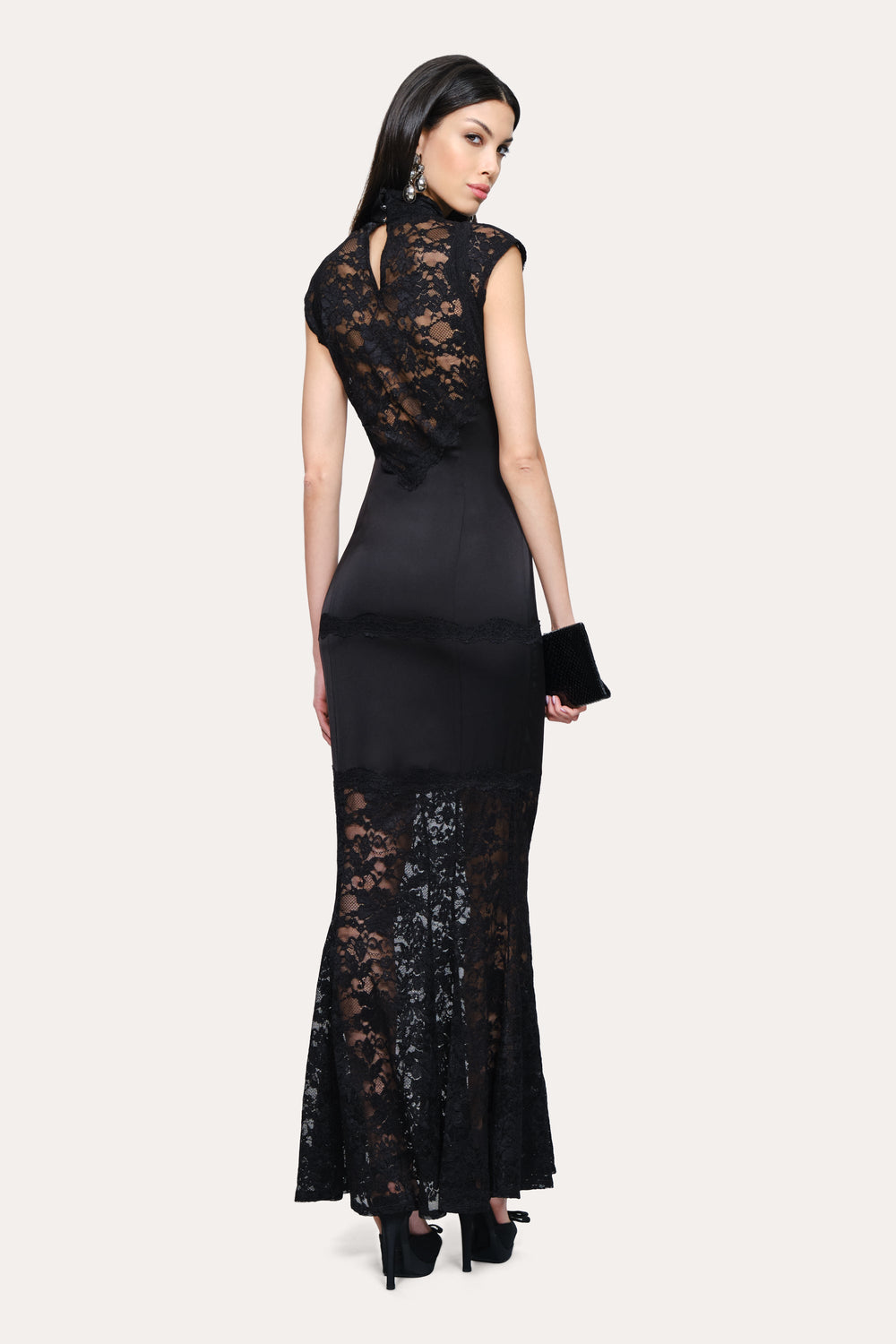 Seraphine Lace Dress | Elie Tahari BLACK
