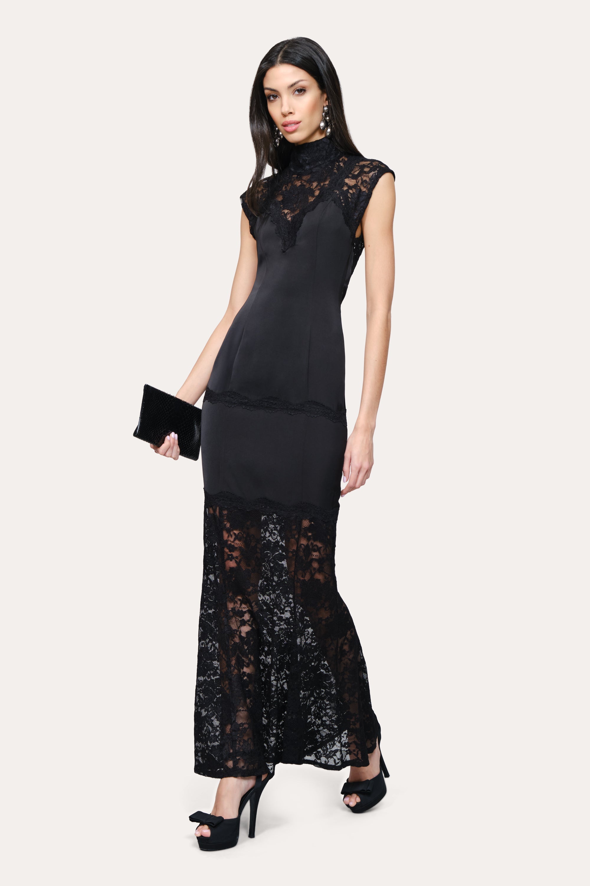 Seraphine Lace Dress | Elie Tahari BLACK
