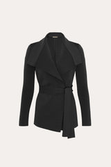 Milano Sculpt Wrap Jacket | Elie Tahari BLACK