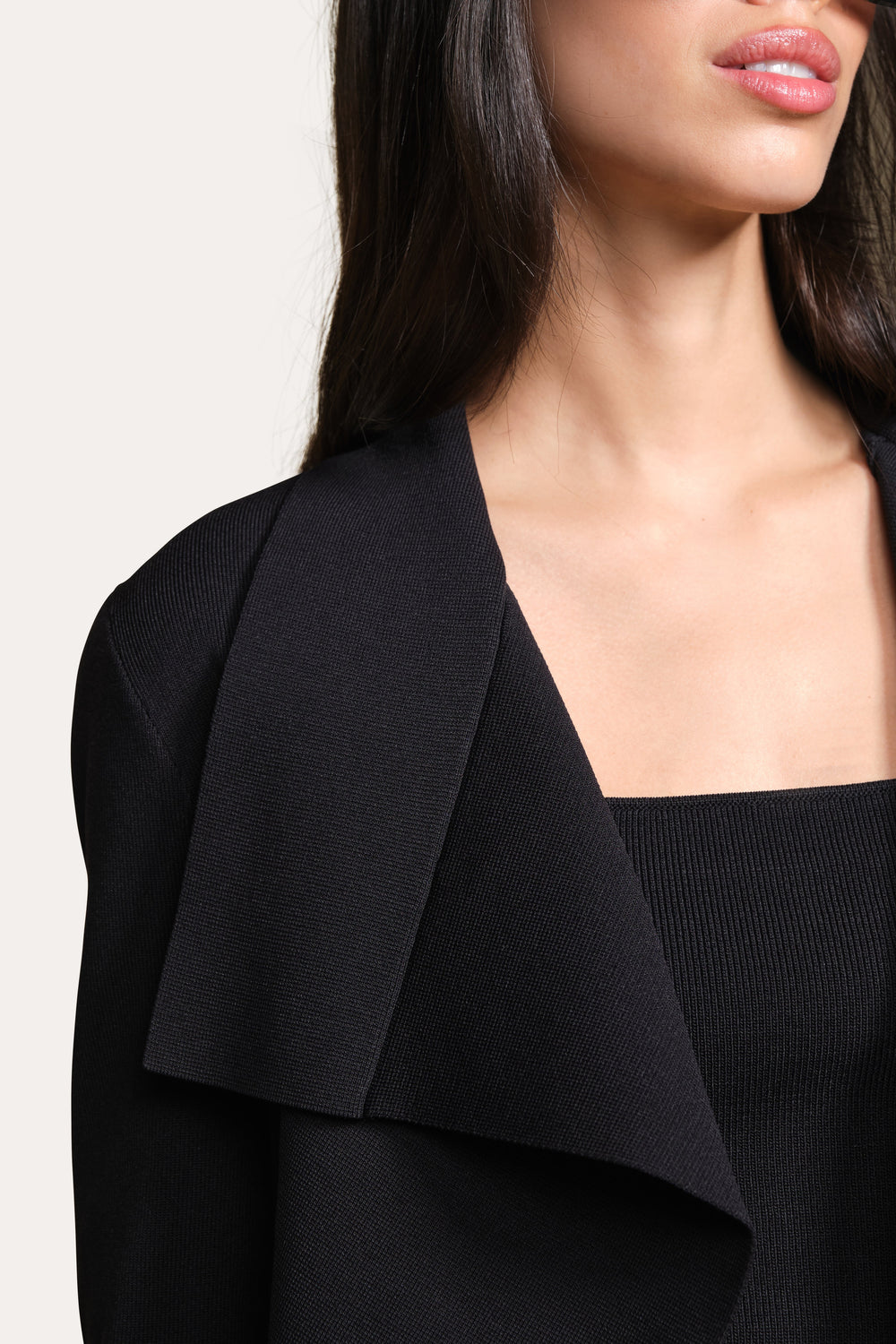 Milano Sculpt Wrap Jacket | Elie Tahari BLACK