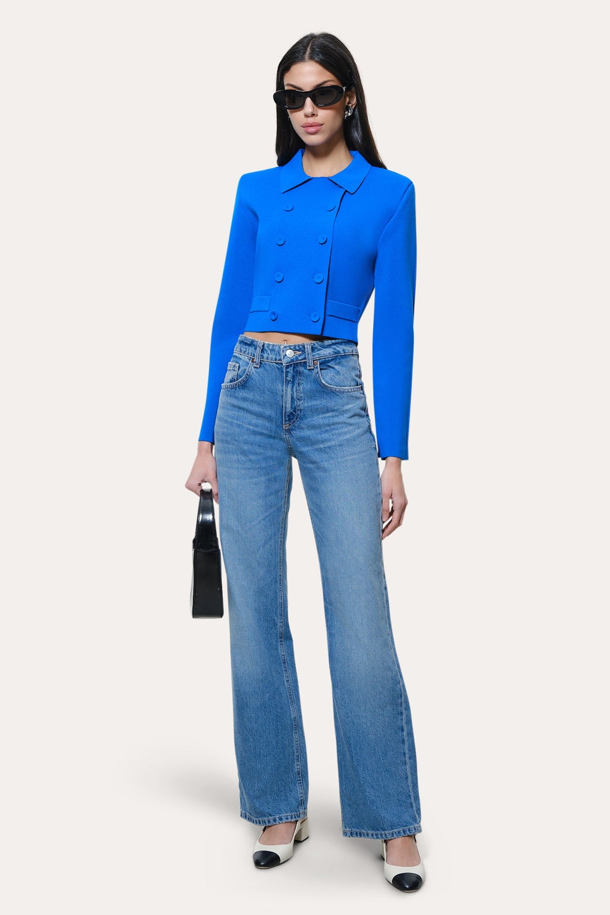 Nolene Milano Sculpt Cropped Jacket | Elie Tahari COBALT BLUE