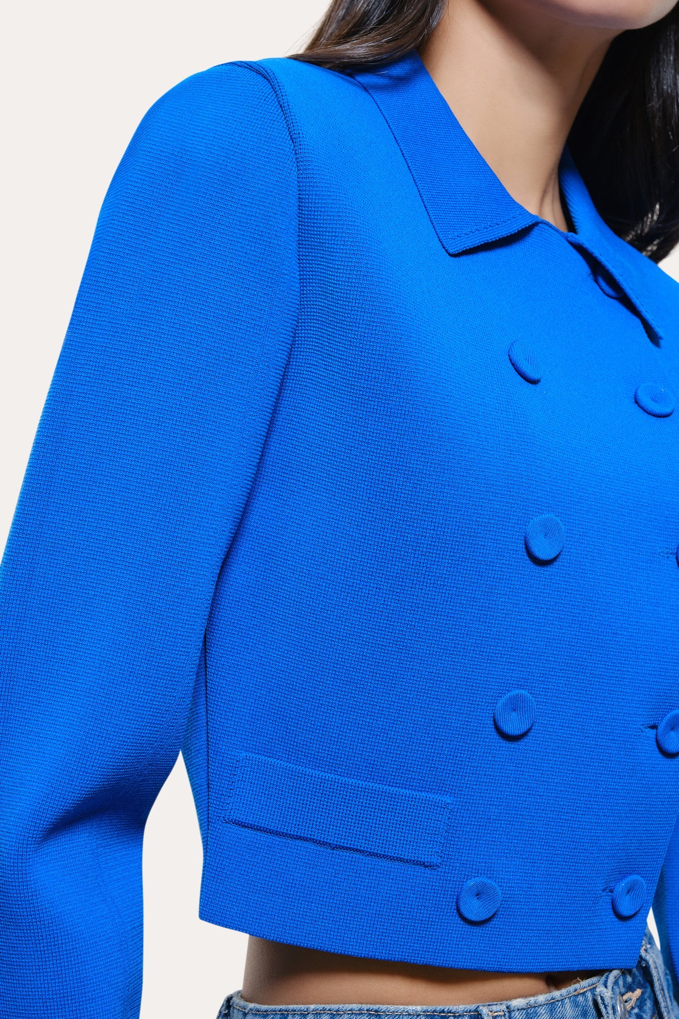 Nolene Milano Sculpt Cropped Jacket | Elie Tahari COBALT BLUE