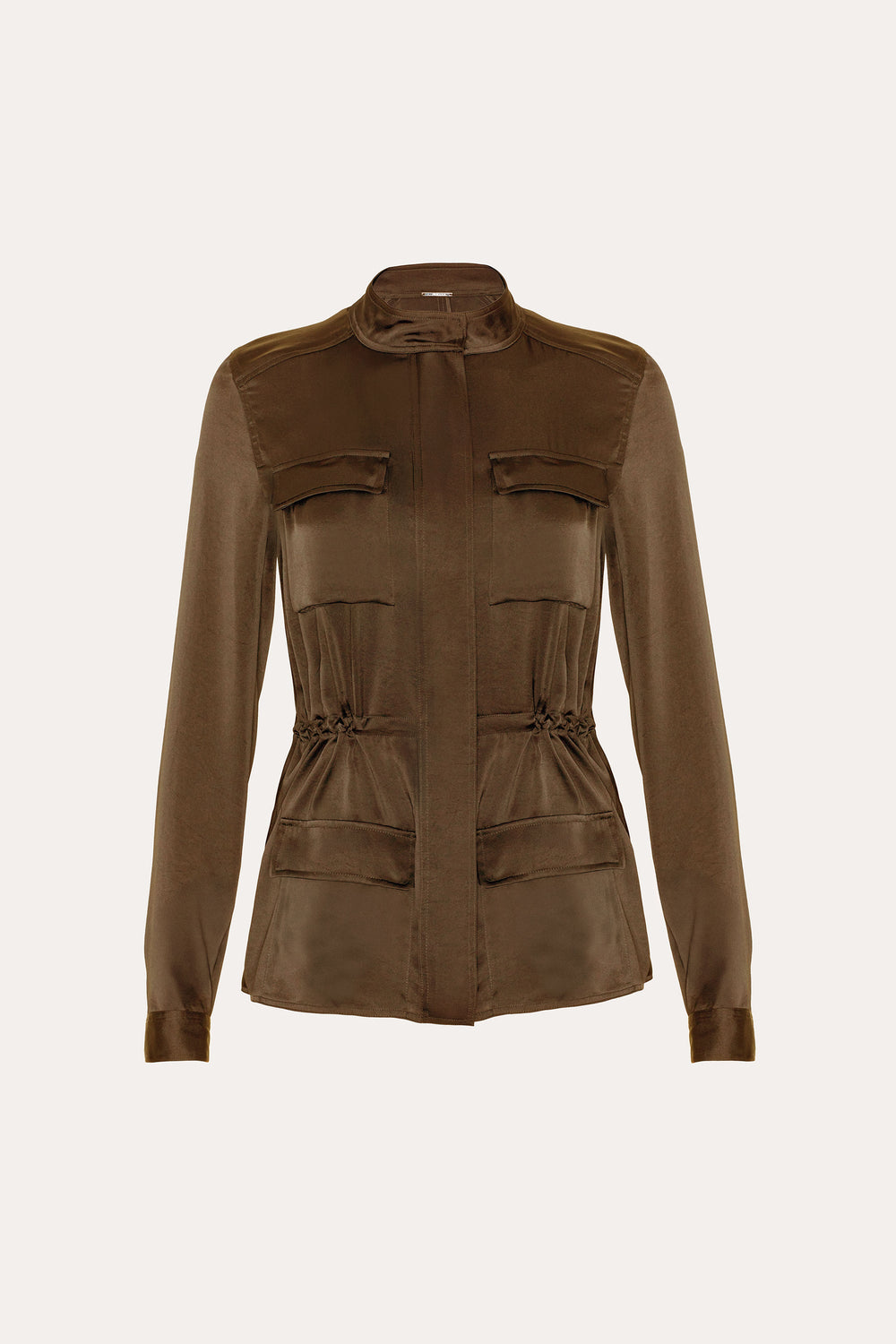 Olivia Utility Satin Jacket | Elie Tahari SAVOY