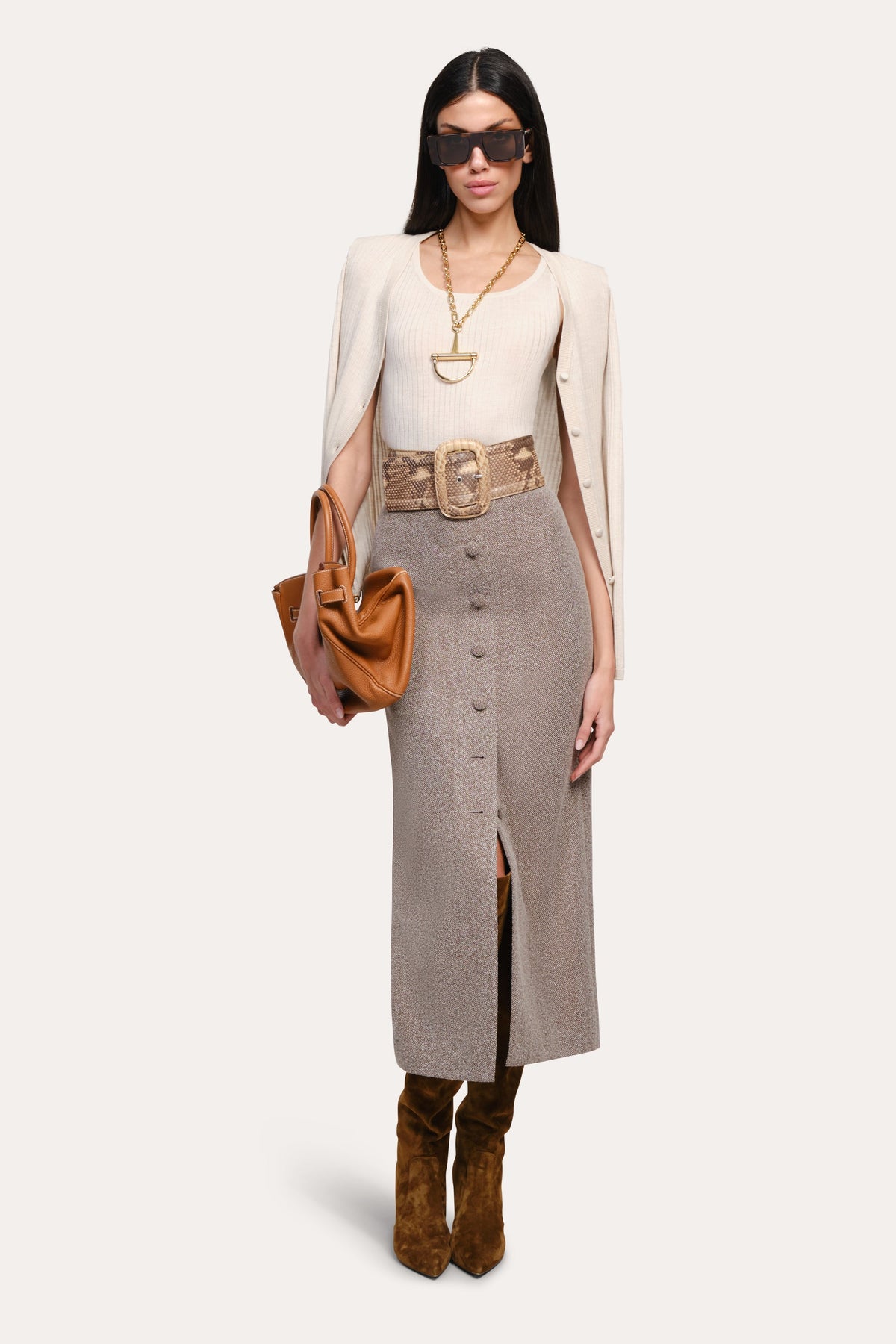 Elle Silk Wool Tank | Elie Tahari ECRU