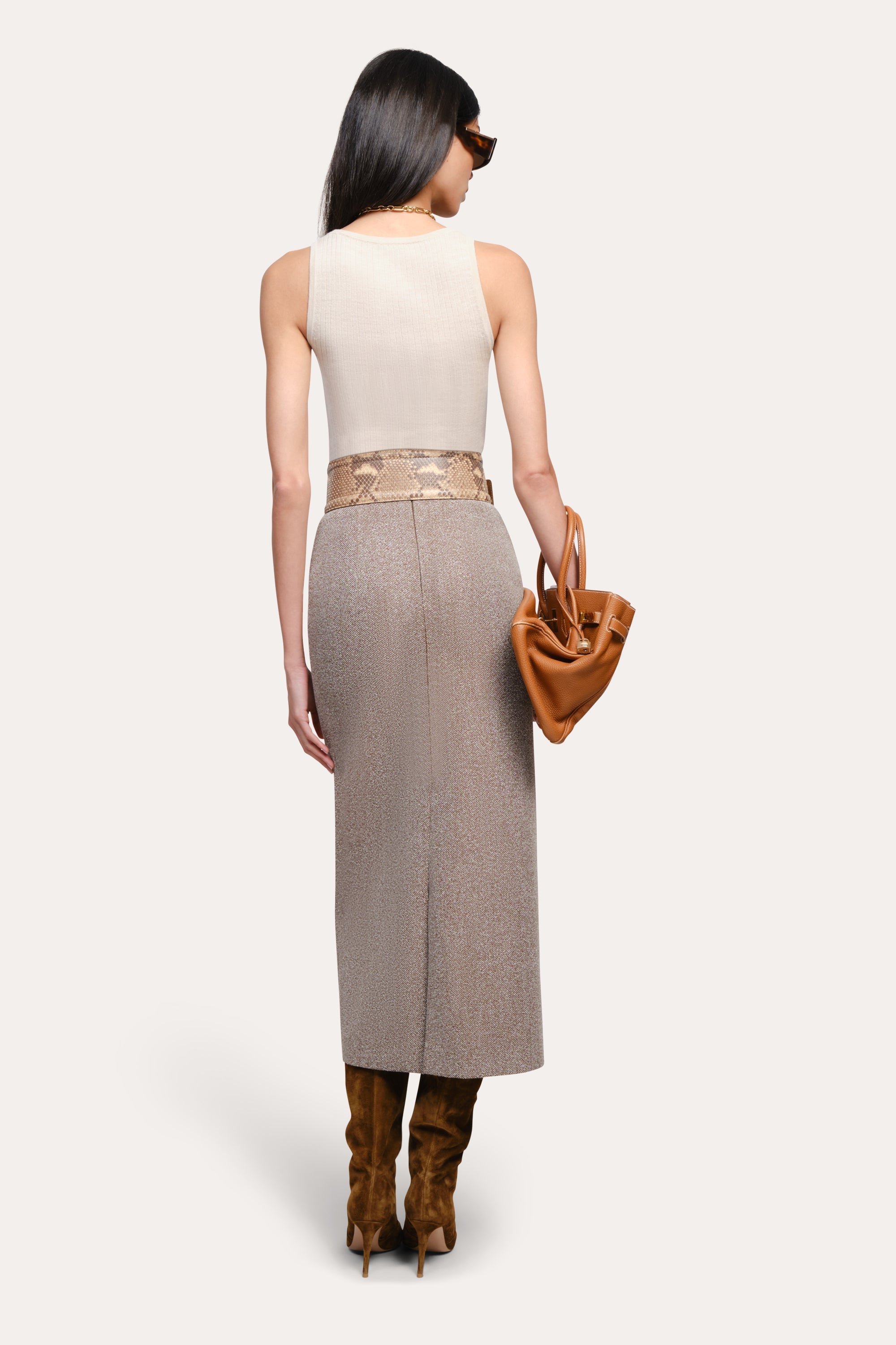 Elle Silk Wool Tank | Elie Tahari ECRU