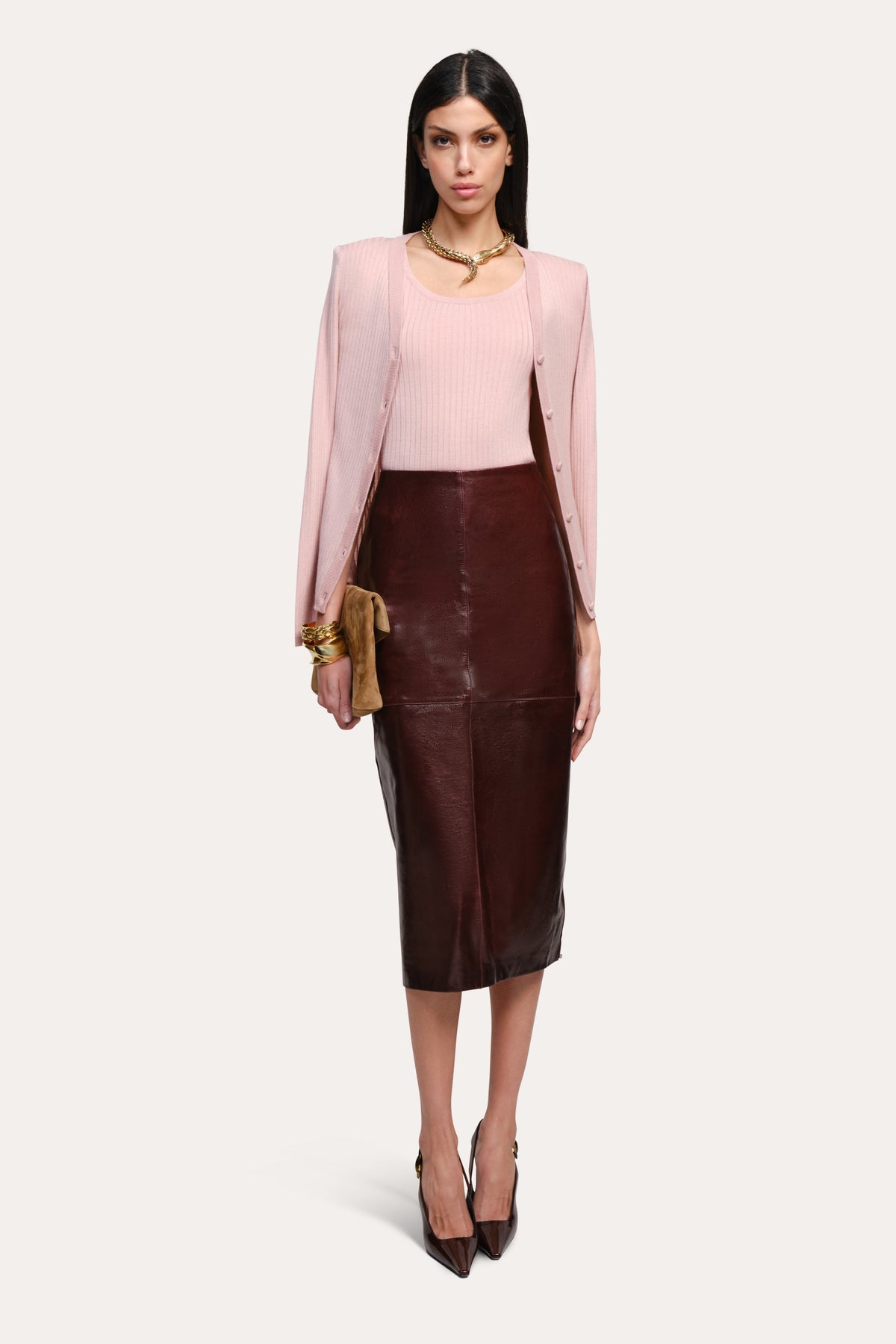 Elle Silk Wool Tank | Elie Tahari BLUSH