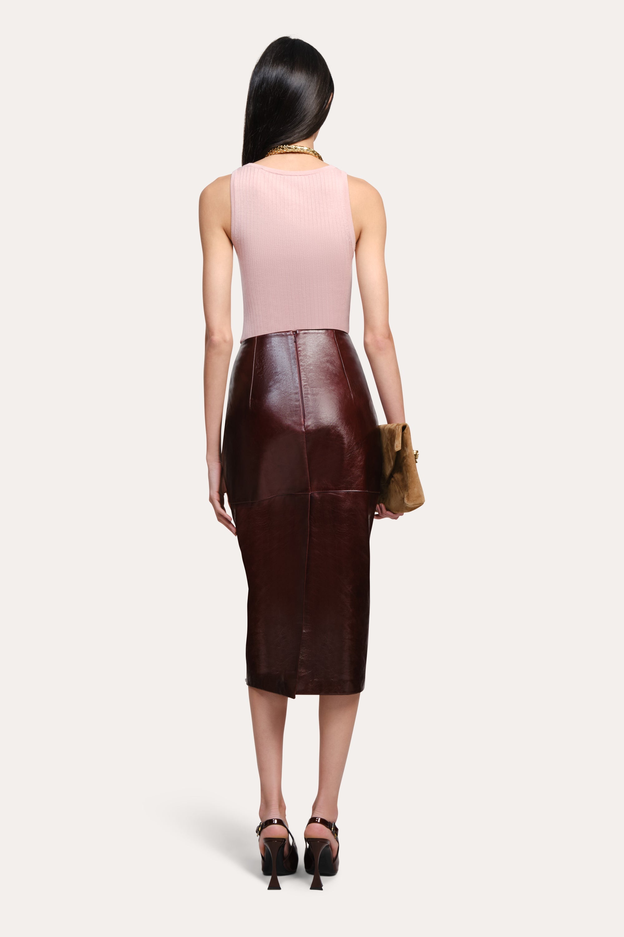 Elle Silk Wool Tank | Elie Tahari BLUSH