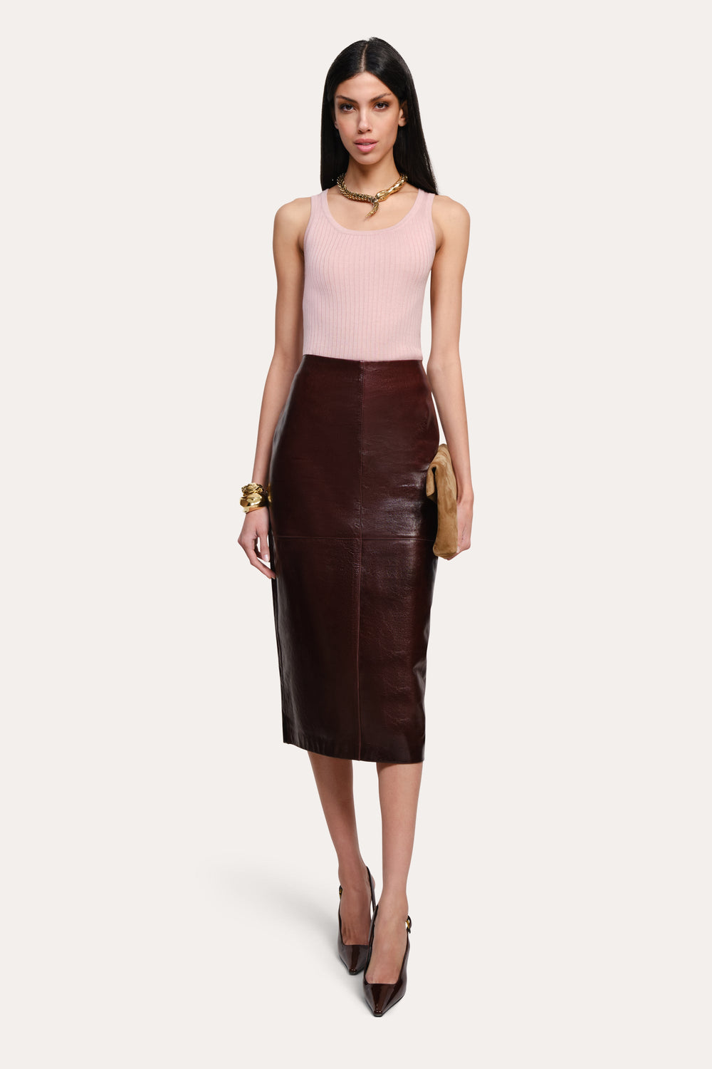 Elle Silk Wool Tank | Elie Tahari BLUSH