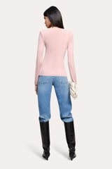 Cara Silk Wool Cardigan | Elie Tahari BLUSH