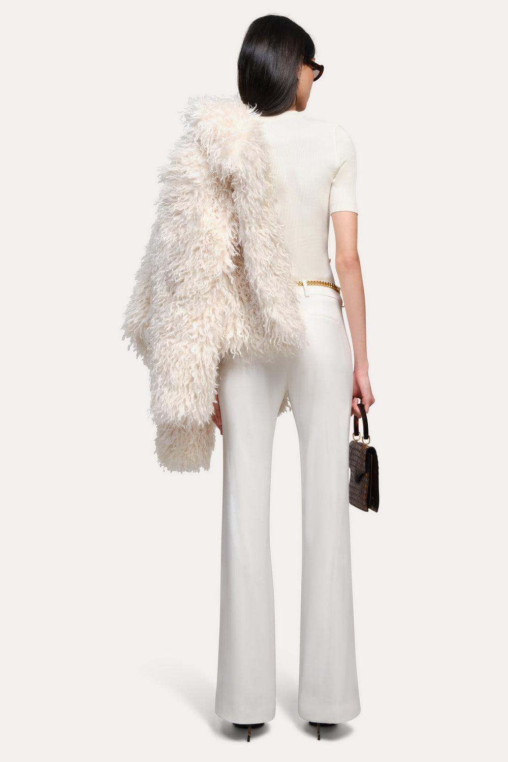 Daphne Ribbed Short Sleeve Top | Elie Tahari WHITE