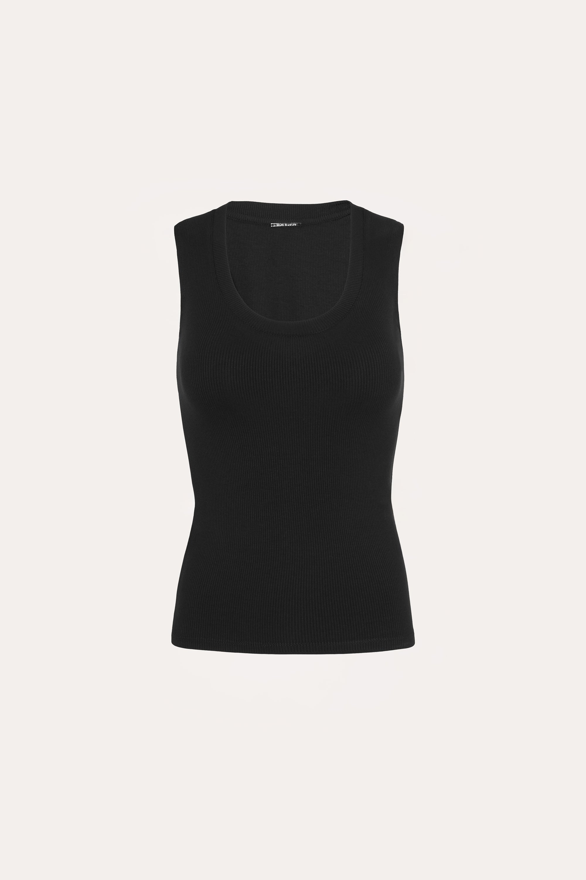 Rosie Rib Tank | Elie Tahari BLACK